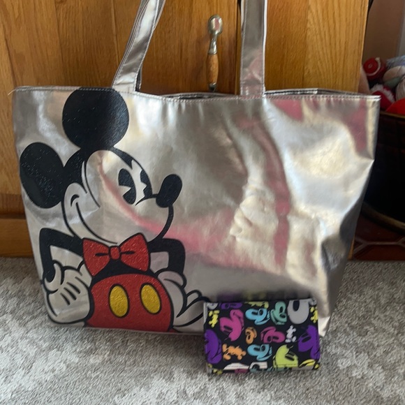 Disney Handbags - Authentic Disney Mickey Mouse Tote & wallet